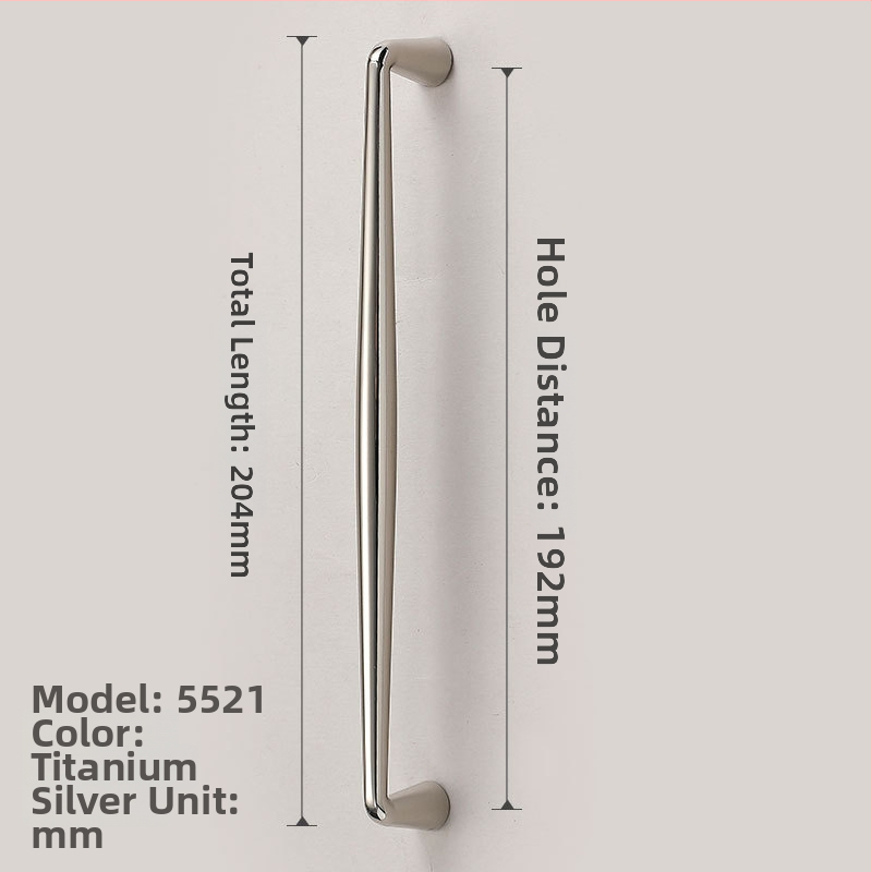 Baldų rankenos spintos durims | Šiuolaikinis paprastumas, cinko lydinys, liejimas spaudimu, modeliai 1215/5297/5521