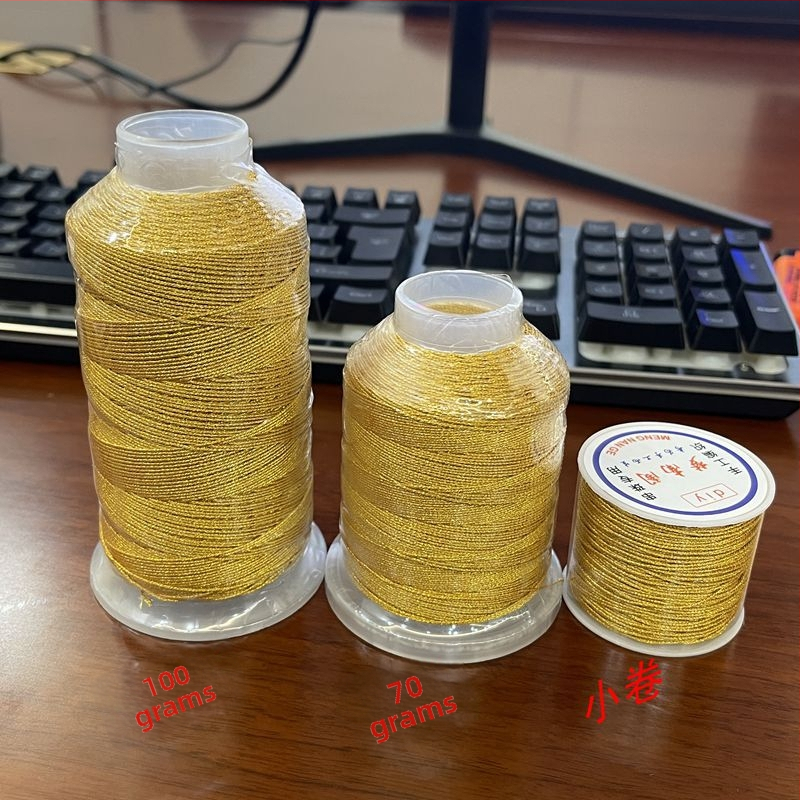 Niť pre DIY náramky, kovové vlákno, ručne pletená šnúrka, jednoduchý štýl, Mengnang Pavilion