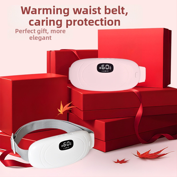Menstruacijų šildymo juosta su USB maitinimu, vibro ir karšto kompreso principas, 4 lygiai, 4 masažo galvutės, KJH
