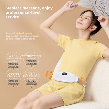 Menstruacijų šildymo juosta su USB maitinimu, vibro ir karšto kompreso principas, 4 lygiai, 4 masažo galvutės, KJH