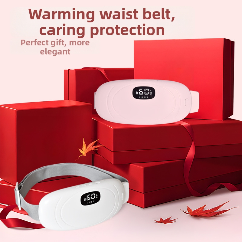Menstruacijų šildymo juosta su USB maitinimu, vibro ir karšto kompreso principas, 4 lygiai, 4 masažo galvutės, KJH