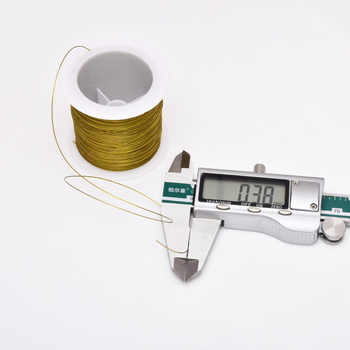 Sârmă din oțel inoxidabil cu mărgele, acoperită cu cauciuc, 100 m pe rolă pentru bijuterii DIY