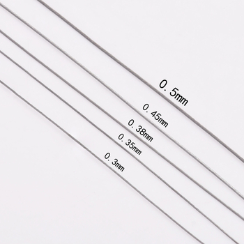 Sârmă din oțel inoxidabil cu mărgele, acoperită cu cauciuc, 100 m pe rolă pentru bijuterii DIY