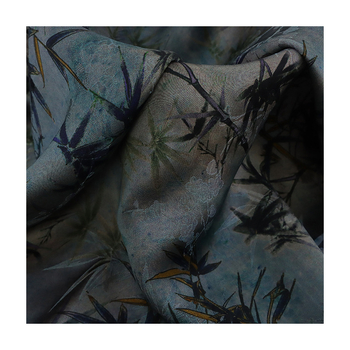 Kínai stílusú cheongsam ruha anyag – silk jacquard, fragrant cloud yarn, bambusz selyem, kétoldalas nyomtatás, növényi mintás nyomtatás