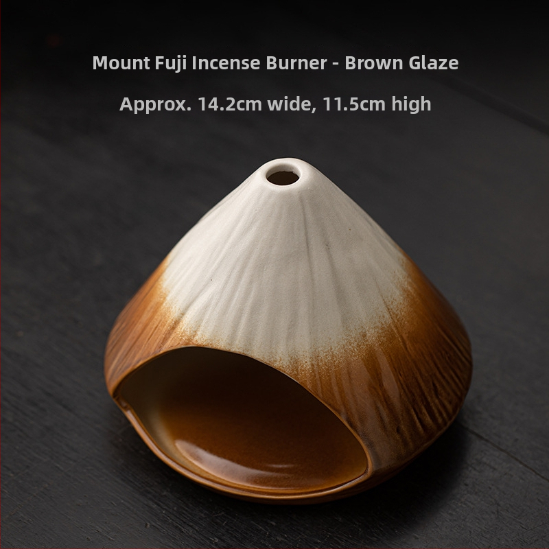 Keraminis smilkalų degiklis (Medžiaga: keramika; Technika: spalvotos glazūros; Stilius: japonų stilius; Prekės ženklas: Conley Ceramics)