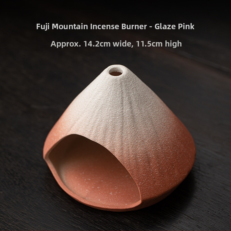 Keraminis smilkalų degiklis (Medžiaga: keramika; Technika: spalvotos glazūros; Stilius: japonų stilius; Prekės ženklas: Conley Ceramics)