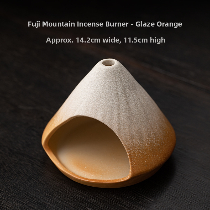 Keraminis smilkalų degiklis (Medžiaga: keramika; Technika: spalvotos glazūros; Stilius: japonų stilius; Prekės ženklas: Conley Ceramics)