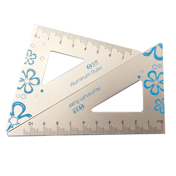 Baojing metalni set za crtanje, 4 komada: ravnalo, kutnik, kutomjer; prilagodba dostupna