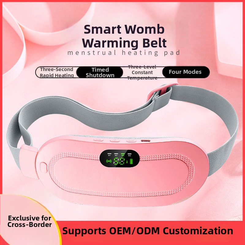 Pilvo masažuoklis su vibro ir šildymu (modelis KKS-520; USB maitinimas; 50–60°C; 4 pavaros; belaidis nuotolinis valdymas; infraraudonųjų spindulių terapija) juosmens, klubų ir kojų sričiai