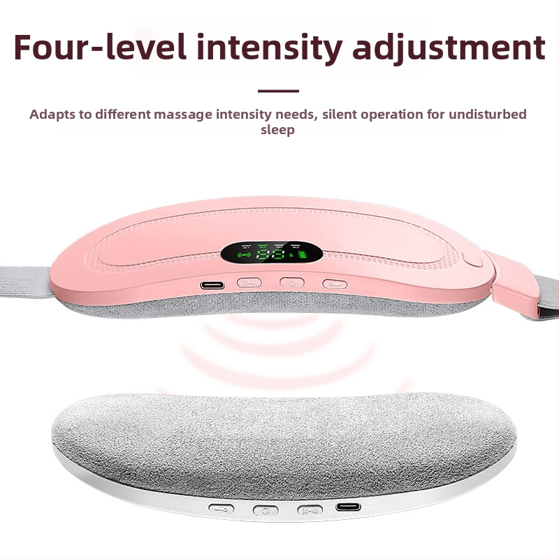 Pilvo masažuoklis su vibro ir šildymu (modelis KKS-520; USB maitinimas; 50–60°C; 4 pavaros; belaidis nuotolinis valdymas; infraraudonųjų spindulių terapija) juosmens, klubų ir kojų sričiai
