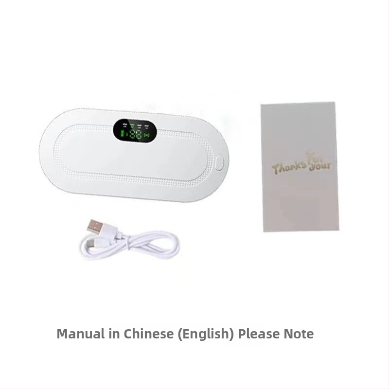 Vēdera masāžas ierīce ar vibrāciju un apkuri (modelis KKS-520; USB barošana; 50–60°C; 4 ātrumi; bezvadu attāluma vadība; IR terapija) jostasvietai, gurniem un kājām