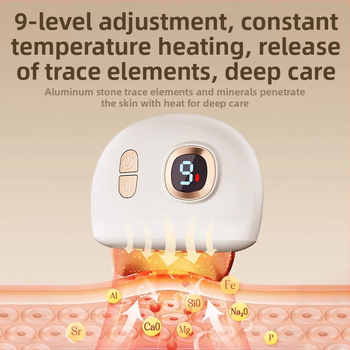 Uzlādējams elektriskais sejas masāžas ierīce ar 4 ātrumiem, ABS+ alumīnija korpuss, sejas masāža un apkures vibrācija