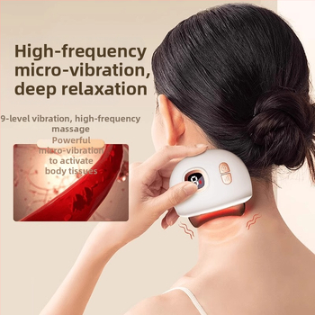 Uzlādējams elektriskais sejas masāžas ierīce ar 4 ātrumiem, ABS+ alumīnija korpuss, sejas masāža un apkures vibrācija
