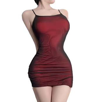 Seksa caurspīdīga mežģīņu kleita sievietēm – cieša piegriezums, poliester mežģīne, lomu spēļu stils