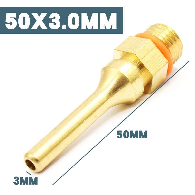 Vario antgalis karšto lydimo klijų pistolei, išplėstas ir koninis