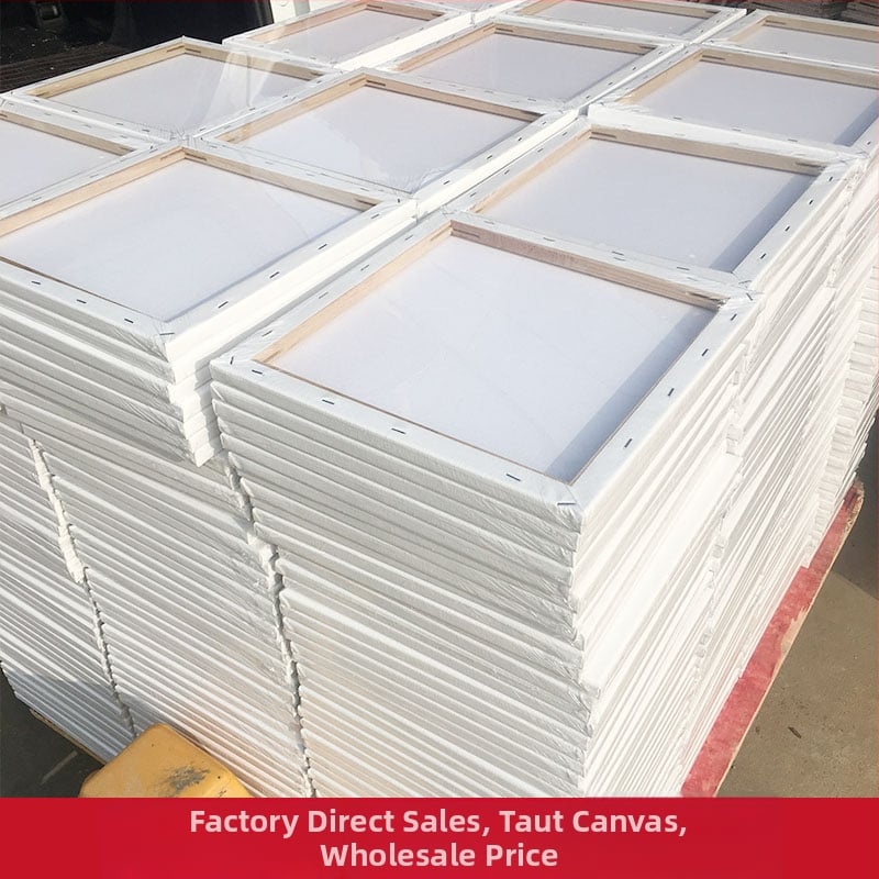 Olajfestmény keret, négyzetes, fenyőfából és sűrű deszkából, rajzoláshoz, Fabric Bang márka