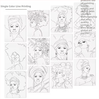 Xuanma Skaitmeninė Aliejinės Tapybos Lenta – Medvilninė Braižymo Lenta Su Audinio Rėmu, Digital Oil Painting Serija