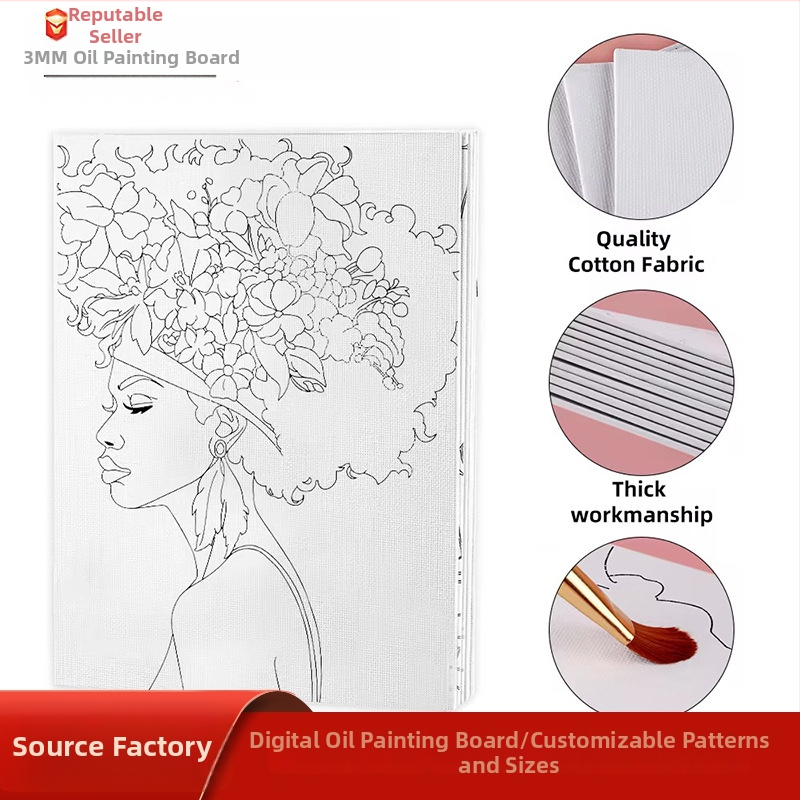 Xuanma Skaitmeninė Aliejinės Tapybos Lenta – Medvilninė Braižymo Lenta Su Audinio Rėmu, Digital Oil Painting Serija