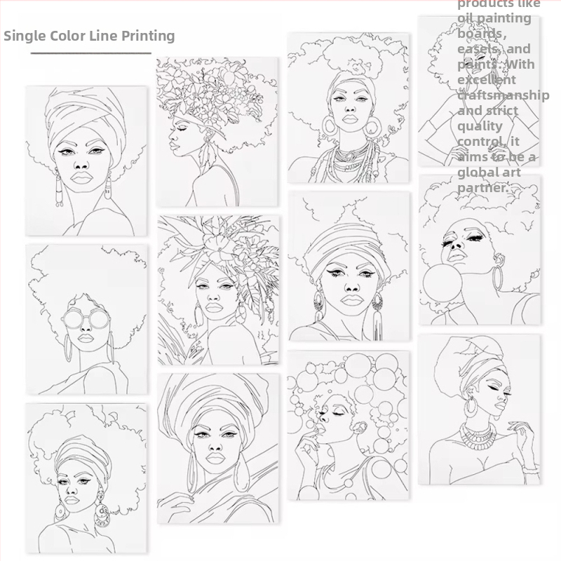 Xuanma Digitālais Eļļas Gleznojumu Dēlis – Kokvilnas Zīmēšanas Dēlis ar Auduma Rāmi, Digital Oil Painting Sērija