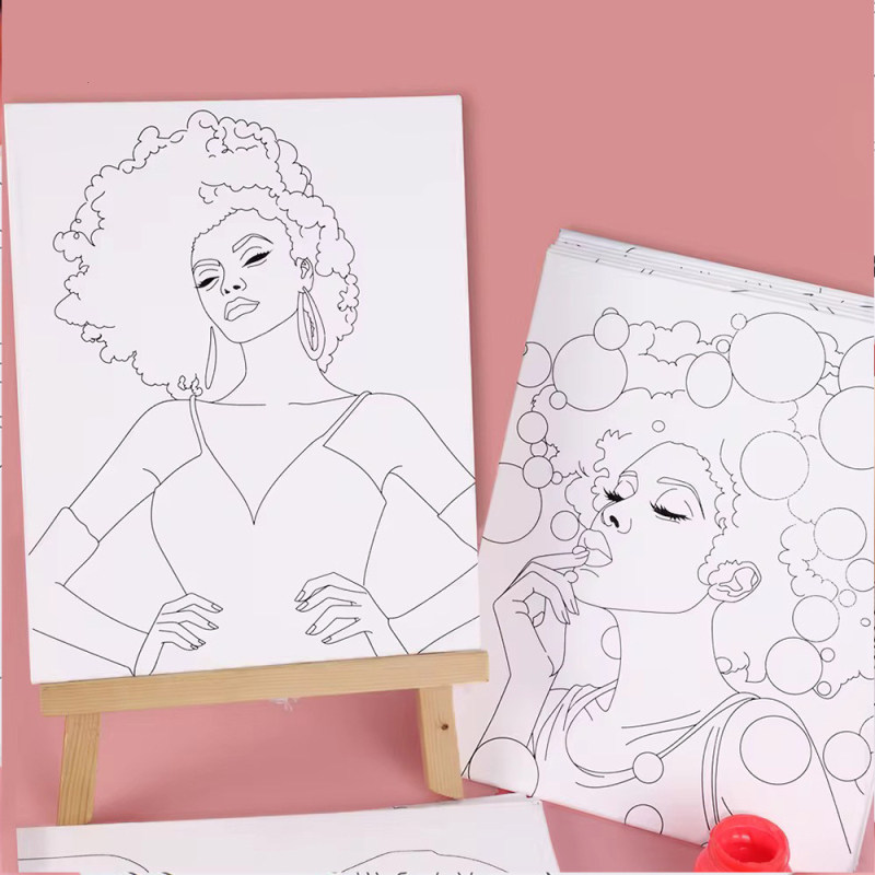 Xuanma Digitális Olajfestő Tábla – Pamut Rajztábla Textil Kerettel, Digital Oil Painting Sorozat