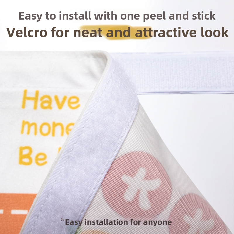 Audinio durų užuolaida svetainei ir įėjimui, geometrinis ir abstraktus raštas, wabi-sabi vėjo stilius