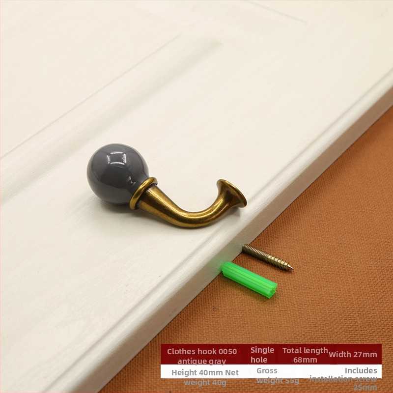 Cuier pentru haine (aliaj de zinc; brand Lad.; model Coat Hook 0050/0051; stil modern minimalist; potrivit pentru garderobă și baie)