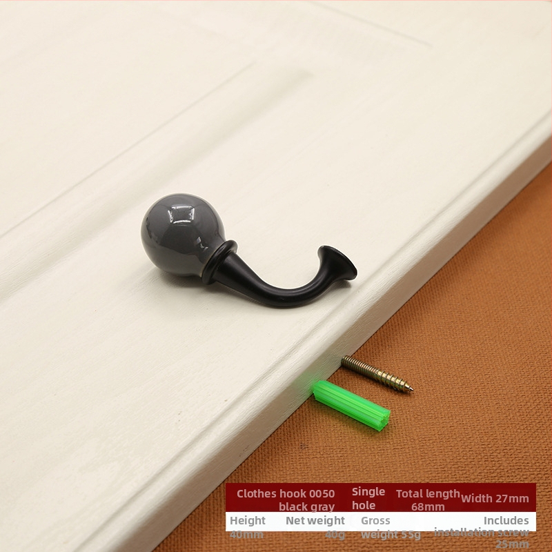 Cuier pentru haine (aliaj de zinc; brand Lad.; model Coat Hook 0050/0051; stil modern minimalist; potrivit pentru garderobă și baie)