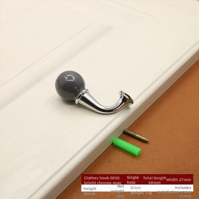 Cuier pentru haine (aliaj de zinc; brand Lad.; model Coat Hook 0050/0051; stil modern minimalist; potrivit pentru garderobă și baie)