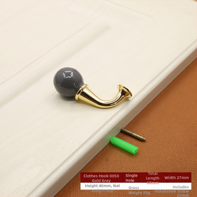 Cuier pentru haine (aliaj de zinc; brand Lad.; model Coat Hook 0050/0051; stil modern minimalist; potrivit pentru garderobă și baie)