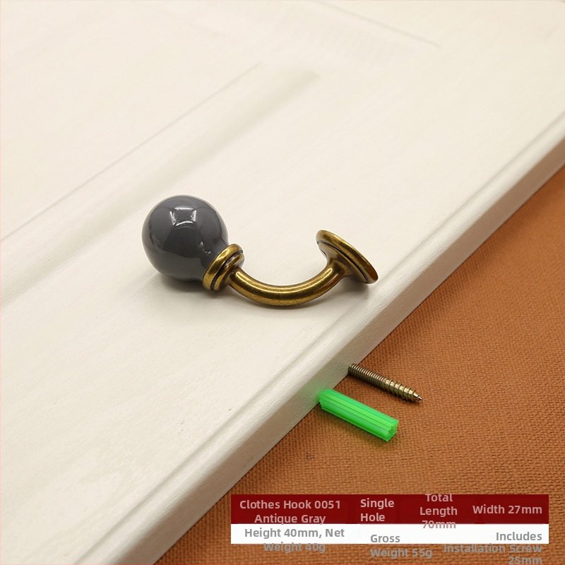 Cuier pentru haine (aliaj de zinc; brand Lad.; model Coat Hook 0050/0051; stil modern minimalist; potrivit pentru garderobă și baie)