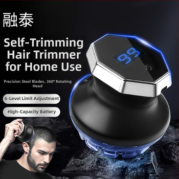 Namų UFO stiliaus automatinis savarankiškas galvos plaukų kirpimo įrankis, vyriškas daugiafunkcinis savarankiškas kirpimas, įmontuota baterija 300–500 mAh, veikimo laikas 0–1 h, šepetinis variklis, nerūdijančio plieno kirpimo galvutė, žemas triukšmas