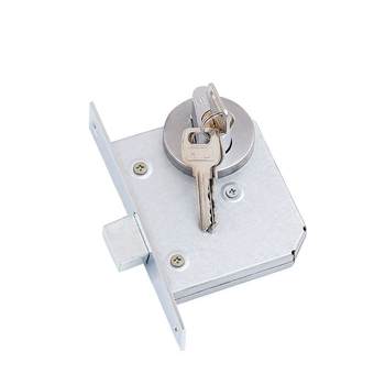 Zăvor pentru ușa puțului de conducte – oțel inoxidabil, model 669, montaj cu canelare, cu cheie