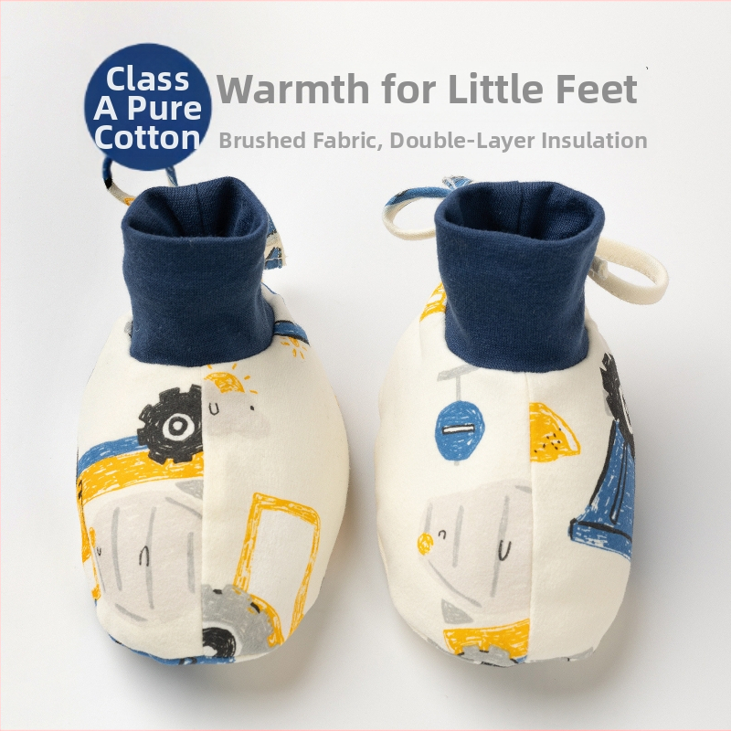 Beebide kingad puhtast puuvillast, talv 2022, multikas stiil, Muslintree/Cotton Tree kaubamärk; sobivad imikutele ja väikelastele vanuses 1–3 aastat