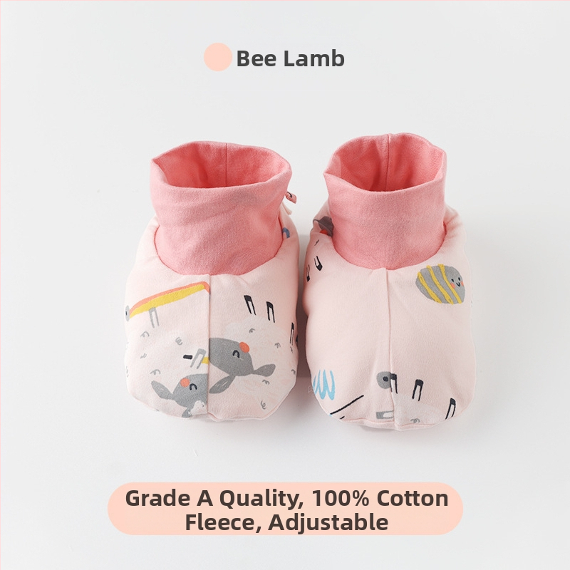 Beebide kingad puhtast puuvillast, talv 2022, multikas stiil, Muslintree/Cotton Tree kaubamärk; sobivad imikutele ja väikelastele vanuses 1–3 aastat