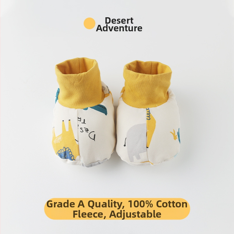 Beebide kingad puhtast puuvillast, talv 2022, multikas stiil, Muslintree/Cotton Tree kaubamärk; sobivad imikutele ja väikelastele vanuses 1–3 aastat