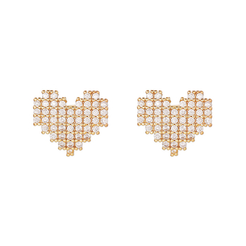 Accesorii pentru clipsuri de urechi – cupru-zirconiu, placare electrolitică, model circular, 4,2 g, design original
