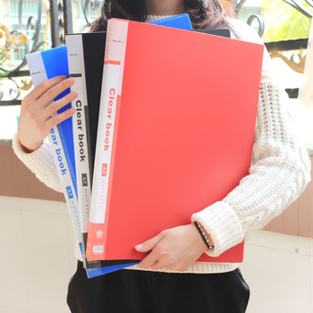 Műanyag rajz mappa, 40 oldalas kapacitás, modell HJ10A3, IP engedélyezett, logó nyomtatva