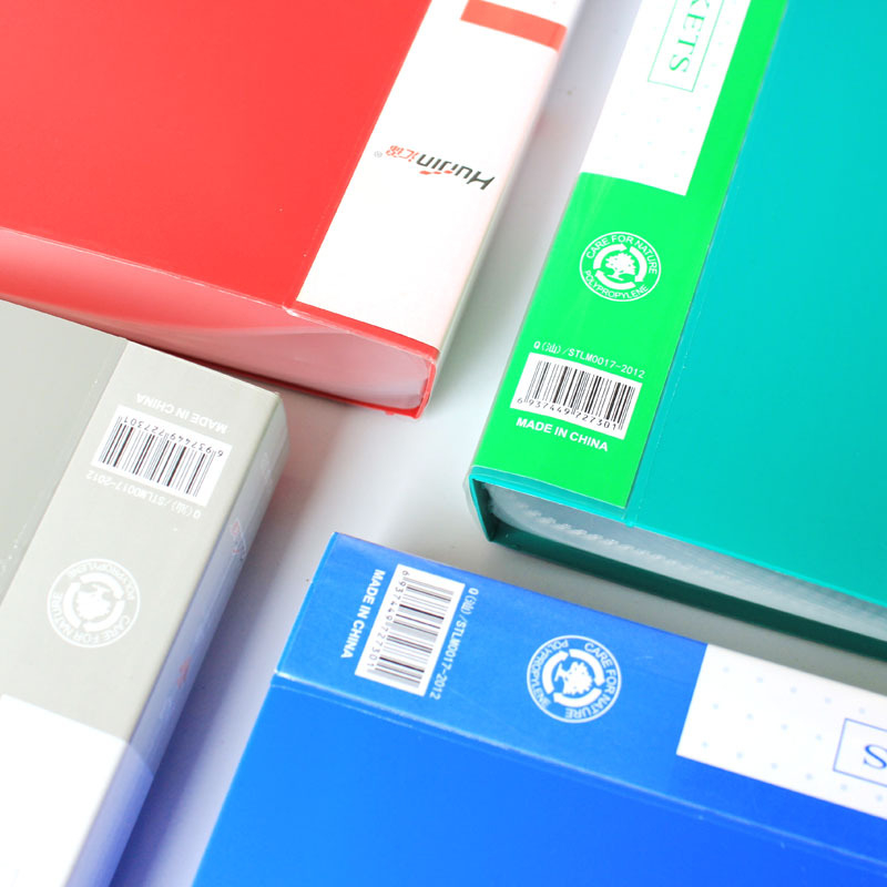 Műanyag rajz mappa, 40 oldalas kapacitás, modell HJ10A3, IP engedélyezett, logó nyomtatva