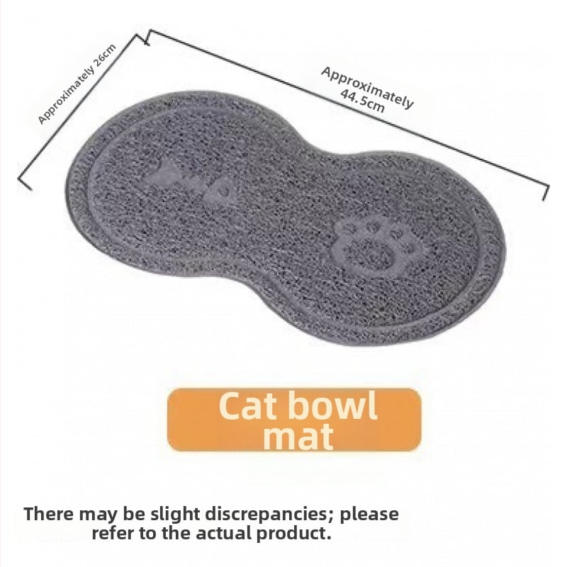 Keramiskā dubultā bļoda mājdzīvniekiem ar fiksētu slīpumu, lai novērstu apgāšanos, ēšanai un ūdenim kaķiem un suņiem