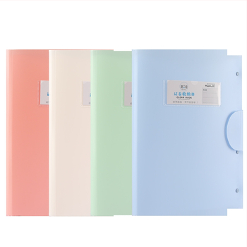 Hua Jie testinių lapų dėklas – plastmasė, spausdintas logotipas, modelis Test Paper Book