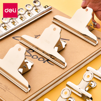 Deli nerūsējošā tērauda lielā skava dokumentiem (Zīmols: Deli; Materiāls: nerūsējošais tērauds; Produkta veids: lielā skava dokumentiem)