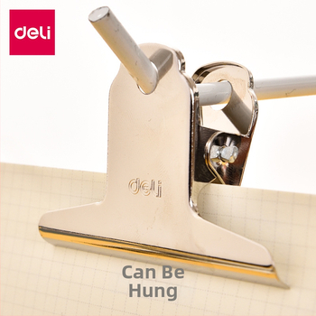 Deli nerūsējošā tērauda lielā skava dokumentiem (Zīmols: Deli; Materiāls: nerūsējošais tērauds; Produkta veids: lielā skava dokumentiem)