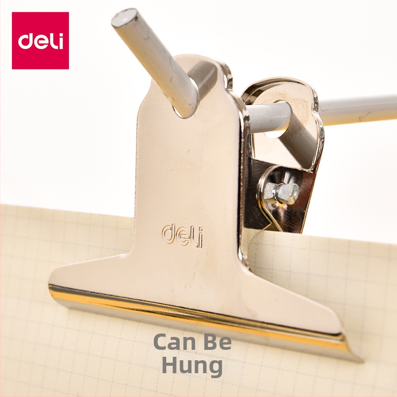 Deli nerūsējošā tērauda lielā skava dokumentiem (Zīmols: Deli; Materiāls: nerūsējošais tērauds; Produkta veids: lielā skava dokumentiem)