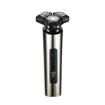 Elektrinis skutimosi prietaisas – pasukama 3 dantų galva, drėgnas ir sausas skutimas, visiškai plaunamas, įmontuota baterija 1000–1200 mAh, veikimo laikas iki 90 min, įkrovimo laikas 2 val., LED ekranas