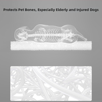 Šunų lova – kvėpuojantis Ice Silk nailonų audinys, skalbiamas, storinta pagalvė, Petalent