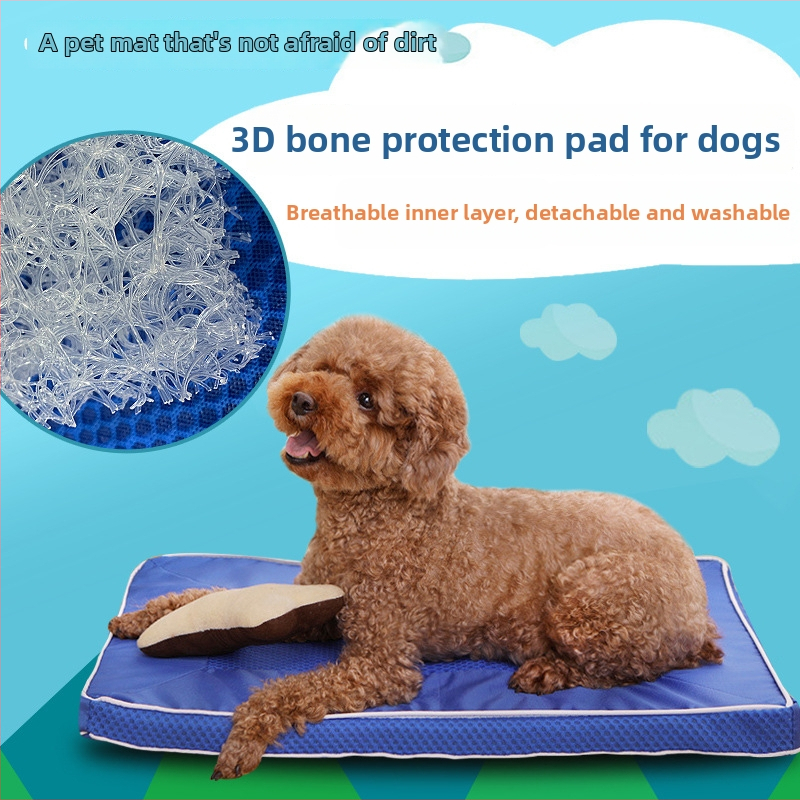 Šunų lova – kvėpuojantis Ice Silk nailonų audinys, skalbiamas, storinta pagalvė, Petalent