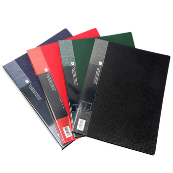 Dosar de informații din plastic A4 cu inserții transparente, model DB1071-DB1080, 10–100 pagini, imprimare logo, personalizare, grosime 0,7–1,2 mm