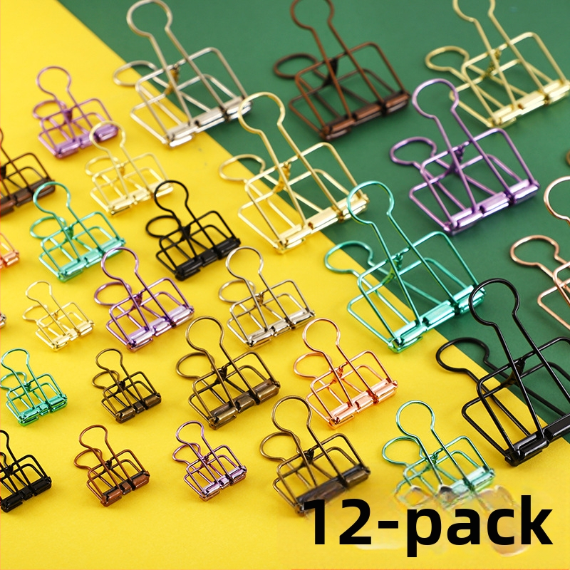 Yuezhen metāla piezīmju mapīte ar garās astes klipsiem un dovetail klipsiem