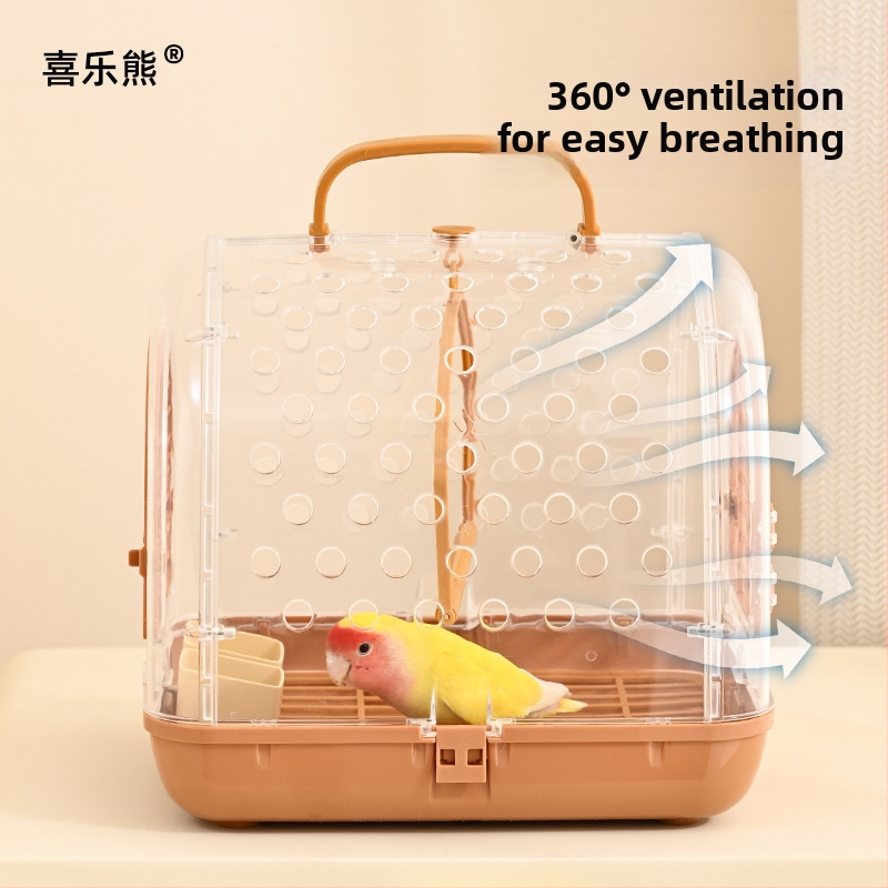 Prenosná klietka pre papagaja na výlety s taškou na prenášanie vták, Značka Happy Parrot, Materiál: Iné, Pôvod: Šandong, Importované: Nie