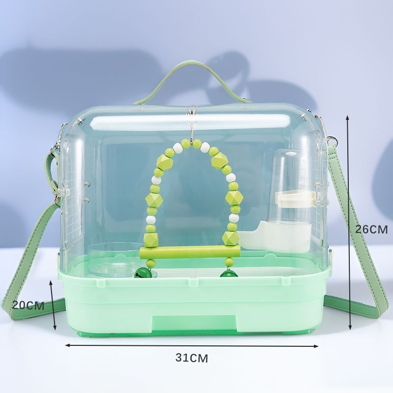 Nešiojamas papūgos išvykos narvas su transporto krepšiu, Prekės ženklas Happy Parrot, Medžiaga: Kitas, Kilmė: Šandongas, Importuota: Ne